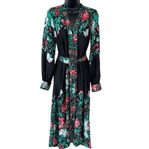Anthropologie Floral Midi Shirt Dress